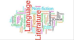 Language and Literature inspired word cloud